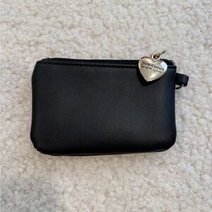 Juicy Couture Black Pouch with Heart Charm